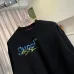Gucci Blue‑Yellow Graffiti Logo Crew‑Neck Sweatshirt, Cream White, Black #B68051