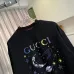 Gucci Cosmic Moon Star Graphic Crew‑Neck Sweatshirt, Cream White, Black #B68052