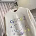 Gucci Cosmic Moon Star Graphic Crew‑Neck Sweatshirt, Cream White, Black #B68052