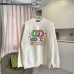 Gucci Crewneck Sweatshirt Colorful Pixel Interlocking GG Logo, Black, Cream White #B68580