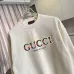Gucci Vintage Colorful Logo Crew‑Neck Sweatshirt, Cream White, Black #B68050