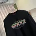 Gucci Vintage Colorful Logo Crew‑Neck Sweatshirt, Cream White, Black #B68050