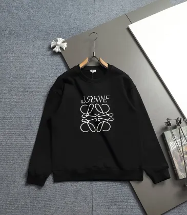 LOEWE 420g Anagram Logo Crewneck Sweatshirt White,Black #B68018