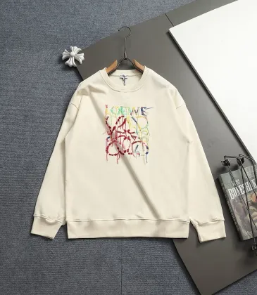 LOEWE 420g Crewneck Sweatshirt Mint Green,Cream,Black #B68017