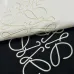 Loewe Anagram Embroidered Crewneck Sweatshirt, Black White #B67882