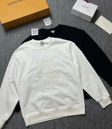 Loewe Anagram Embroidered Crewneck Sweatshirt, Black White #B67882 Loewe Anagram Embroidered Crewneck Sweatshirt, Black White #B67882