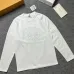 Loewe Anagram Embroidered Long Sleeve Tee, Black White #B67883