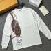 LV Hot Air Balloon Print Long Sleeve Tee, Black White #B67885