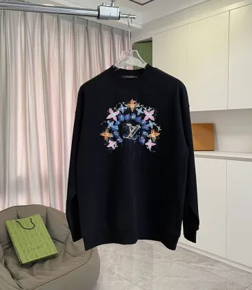LV Men Butterfly Star Graphic Crew Neck Sweatshirt Luxury Streetwear Pullover #B67229