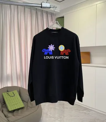 LV Men Cartoon Dog Graphic Crew Neck Sweatshirt Luxury Casual Street Pullover #B67230