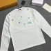 LV Monogram Allover Print Long Sleeve Tee, Black White #B67886