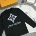 LV Star Flower Logo Long Sleeve Tee, Black White #B67887