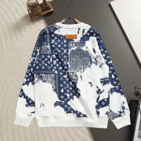 Brand L Bandana Print Crew Neck Sweatshirt Multi‑Colors #B67658
