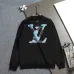 Louis Vuitton Classic Logo Denim Patchwork Embroidered Crewneck Sweatshirt #B67436