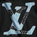 Louis Vuitton Classic Logo Denim Patchwork Embroidered Crewneck Sweatshirt #B67436
