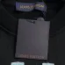 Louis Vuitton Denim‑Style LV Logo Crew Neck Pullover Sweatshirt For Men Solid Black #B67384