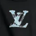 Louis Vuitton Denim‑Style LV Logo Crew Neck Pullover Sweatshirt For Men Solid Black #B67384