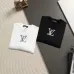 Louis Vuitton Denim‑Style LV Logo Crew Neck Pullover Sweatshirt For Men Solid Black #B67384