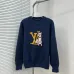Louis Vuitton Dog Graphic LV Logo Crewneck Knit Sweater, Navy #B69198
