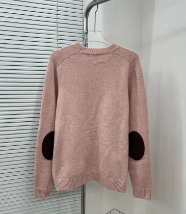 Brand L Elbow Patch Crewneck Knit Sweater, Multi Colors #B69197