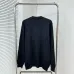 Louis Vuitton Embossed Monogram Crew Neck Knit Sweater White &amp; Black #B67650
