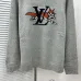 Louis Vuitton Fox Logo Knit Crewneck Sweater, Grey #B69196