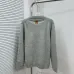 Louis Vuitton Fox Logo Knit Crewneck Sweater, Grey #B69196