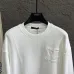 Louis Vuitton Fringed LV Patch Crewneck Sweatshirt, White, Black #B68043