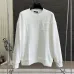 Louis Vuitton Fringed LV Patch Crewneck Sweatshirt, White, Black #B68043
