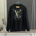 Louis Vuitton LV Logo Crewneck Sweatshirt, White, Black #B68042