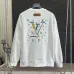 Louis Vuitton LV Logo Crewneck Sweatshirt, White, Black #B68042