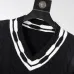 Louis Vuitton Men Cable Knit V-Neck Sweater White, Black #B69138