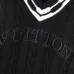 Louis Vuitton Men Cable Knit V-Neck Sweater White, Black #B69138
