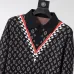 Louis Vuitton Men Monogram Jacquard Polo Knit Sweater Brown, Black #B69140