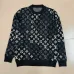 Louis Vuitton Men Monogram Jacquard Polo Knit Sweater Brown, Black #B69141