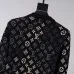 Louis Vuitton Men Monogram Jacquard Polo Knit Sweater Brown, Black #B69141