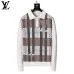 Louis Vuitton Men Plaid Jacquard Polo Knit Sweater White, Black #B69131