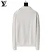 Louis Vuitton Men Plaid Jacquard Polo Knit Sweater White, Black #B69131