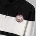 Louis Vuitton Men Striped Polo Knit Sweater Burgundy, Black #B69145