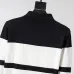 Louis Vuitton Men Striped Polo Knit Sweater Burgundy, Black #B69145