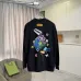 Louis Vuitton Mini Logo Crew‑Neck Sweatshirt, White, Black #B68055