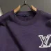 Louis Vuitton Minimal Small LV Embroidery Crew Neck Pullover Sweatshirt For Men 3‑Colors #B67391