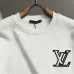 Louis Vuitton Minimal Small LV Embroidery Crew Neck Pullover Sweatshirt For Men 3‑Colors #B67391
