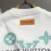 Louis Vuitton Monogram Embroidery Front Back Crew Neck Pullover Sweatshirt for Men Black White #B67386