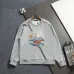 Louis Vuitton Sailboat Embroidery Crew‑Neck Sweatshirt Men Casual Pullover Top, Light Gray, Black #B67992
