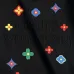 Louis Vuitton Vibrant Colorful Monogram Embroidery Crew Neck Pullover Sweatshirt For Men Black #B67388