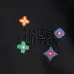 Louis Vuitton Vibrant Colorful Monogram Embroidery Crew Neck Pullover Sweatshirt For Men Black #B67388