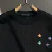 Louis Vuitton Vibrant Colorful Monogram Embroidery Crew Neck Pullover Sweatshirt For Men Black #B67388