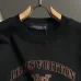 Louis Vuitton Vintage Gold Embroidered Letter Logo Crew Neck Pullover Sweatshirt For Men Black #B67385