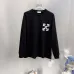 Off-White Long Sleeve Crew Neck T-shirt With Arrow Logo, Black, White #B68567